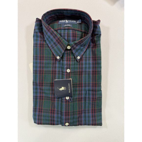 Ralph Lauren Other - Ralph Lauren Blair Button Down Shirt Large Plaid Cotton NWT Pony Logo